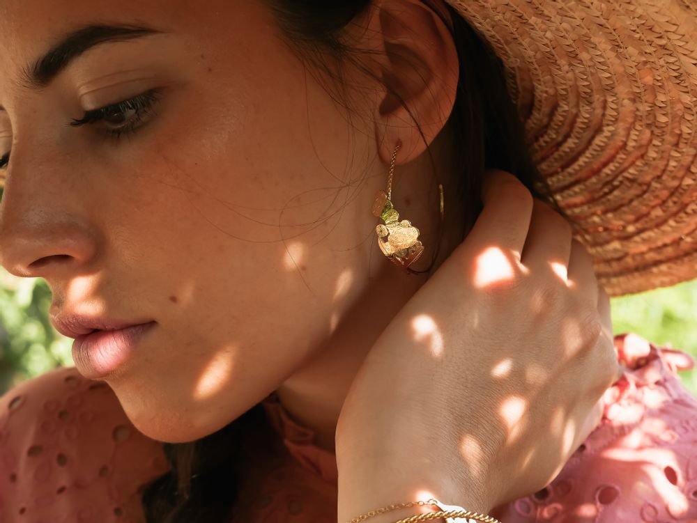 Jewelry - Mimosa earrings - JOUR DE MISTRAL