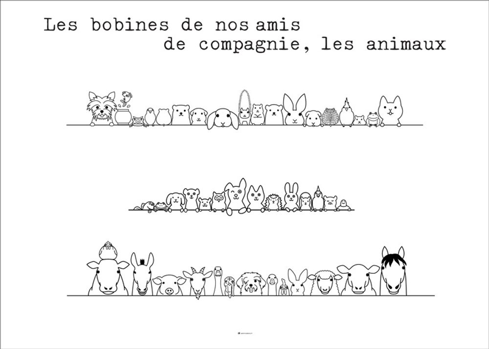 Other wall decoration - TUBE POSTER&CADRES: Family tree - Girlfriends, classmates - Our Animal Friends - PATRICIA DORÉ