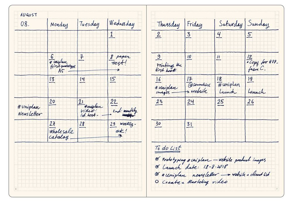 Papeterie bureau - Planners - SOUMKINE