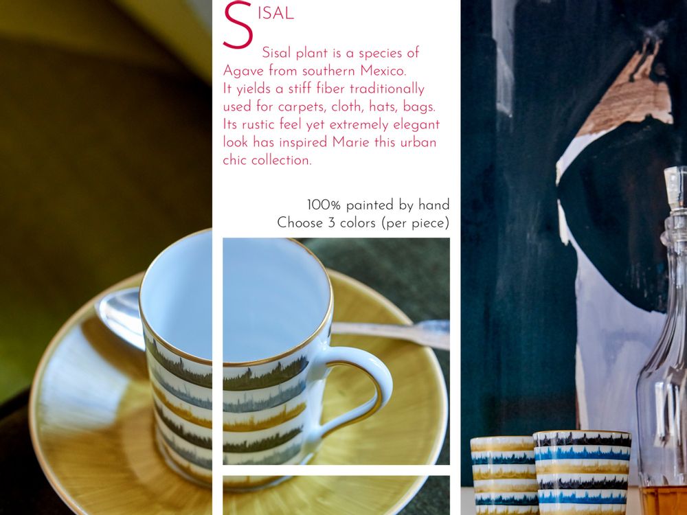Tea and coffee accessories - Ceramic object “SISAL” - MARIE DAÂGE