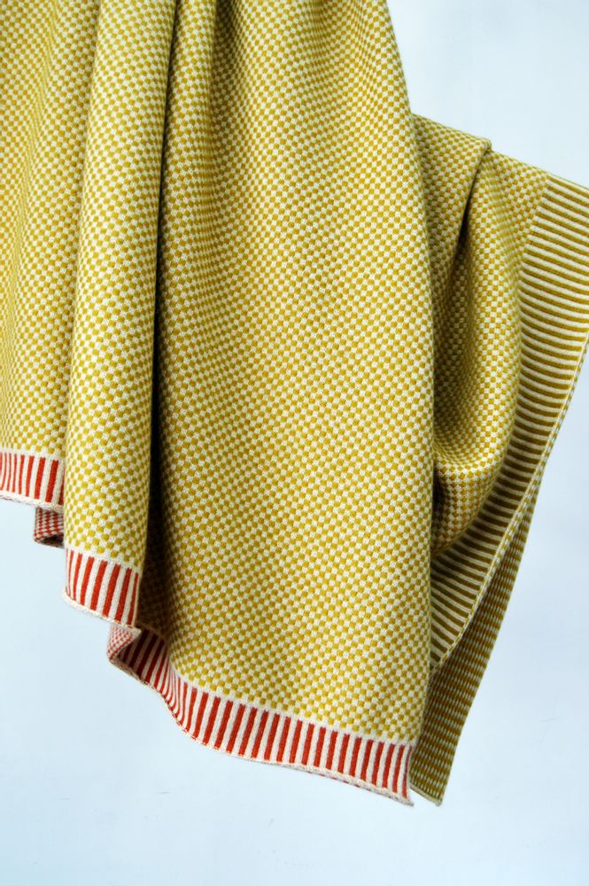 Homewear - Color Trim Throw - NANS CASHMERE
