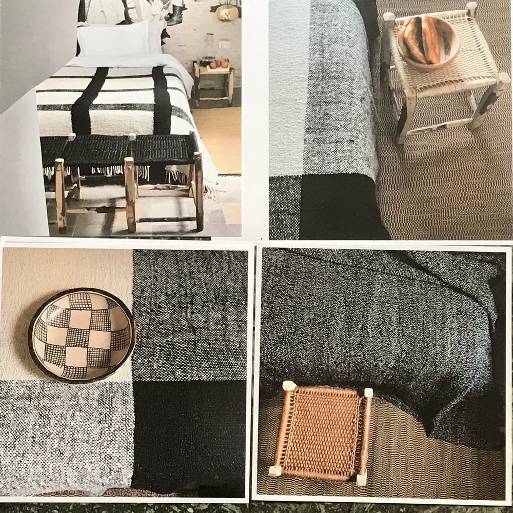 Linge de lit - COUVERTURE FOUSSENA/ PLAID EN LAINE - CINQ ÉTOILES