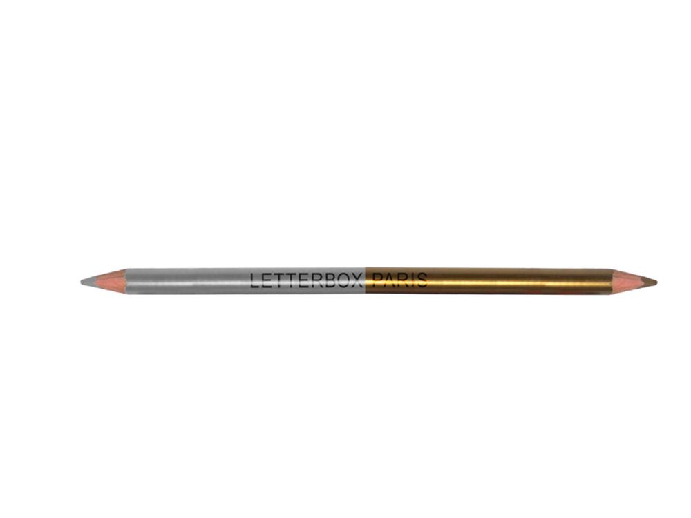 Papeterie bureau - Crayons bi-colores. - LETTERBOX