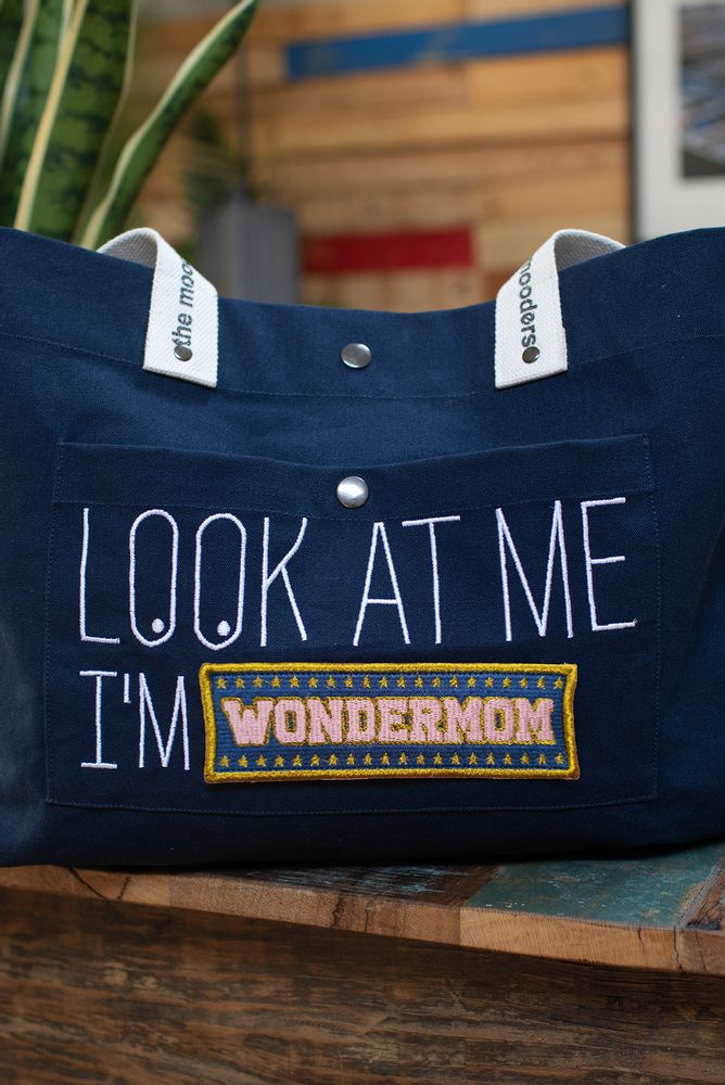 Bags and totes - Navy, aqua or off white contrasted Moodbag  - MOODERS BY POMKIN