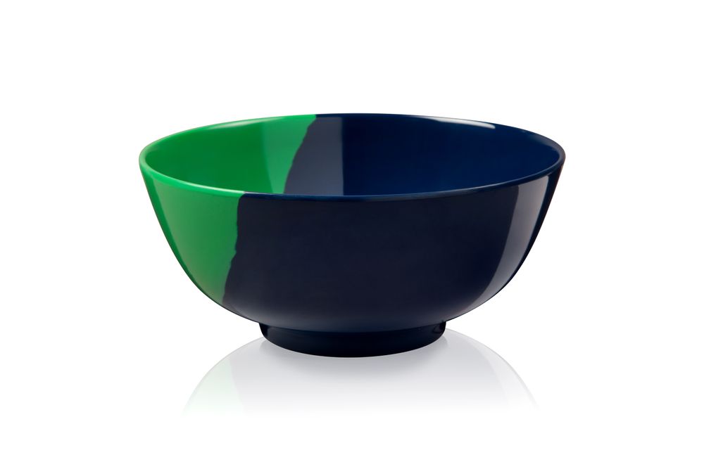 Assiettes au quotidien - ½ & ½ Green / Navy Bowl - Set of 4 - THOMAS FUCHS CREATIVE