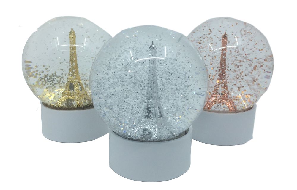 Cadeaux - boule à neige Tour Eiffel paillettes - LES PARISETTES