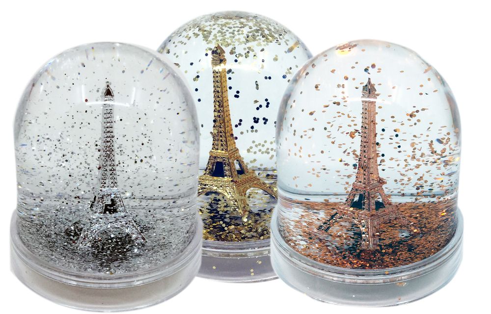 Cadeaux - boule à neige Tour Eiffel paillettes - LES PARISETTES