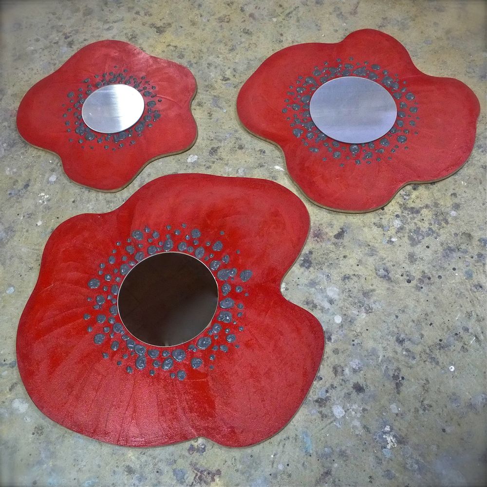 Accessoires à fixer - Papaveri miroir - ANNA COLORE INDUSTRIALE