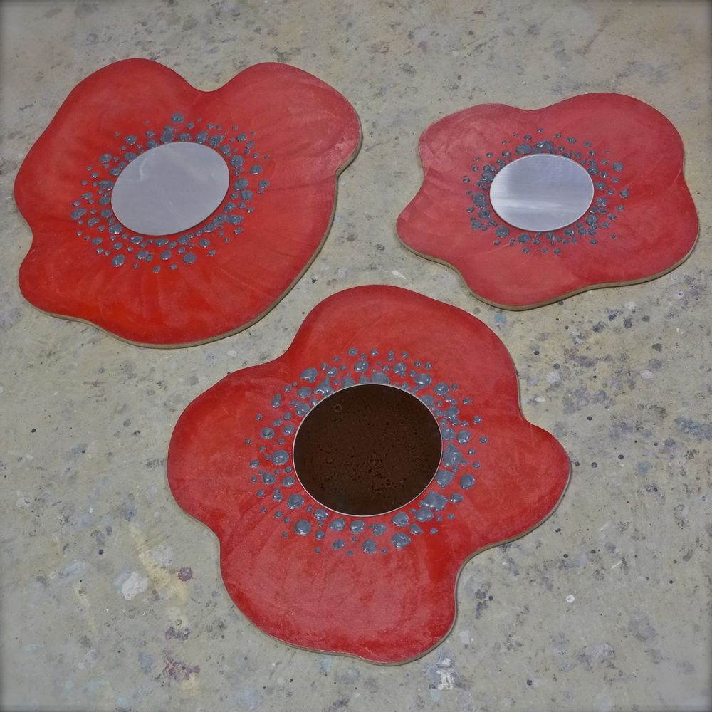 Accessoires à fixer - Papaveri miroir - ANNA COLORE INDUSTRIALE