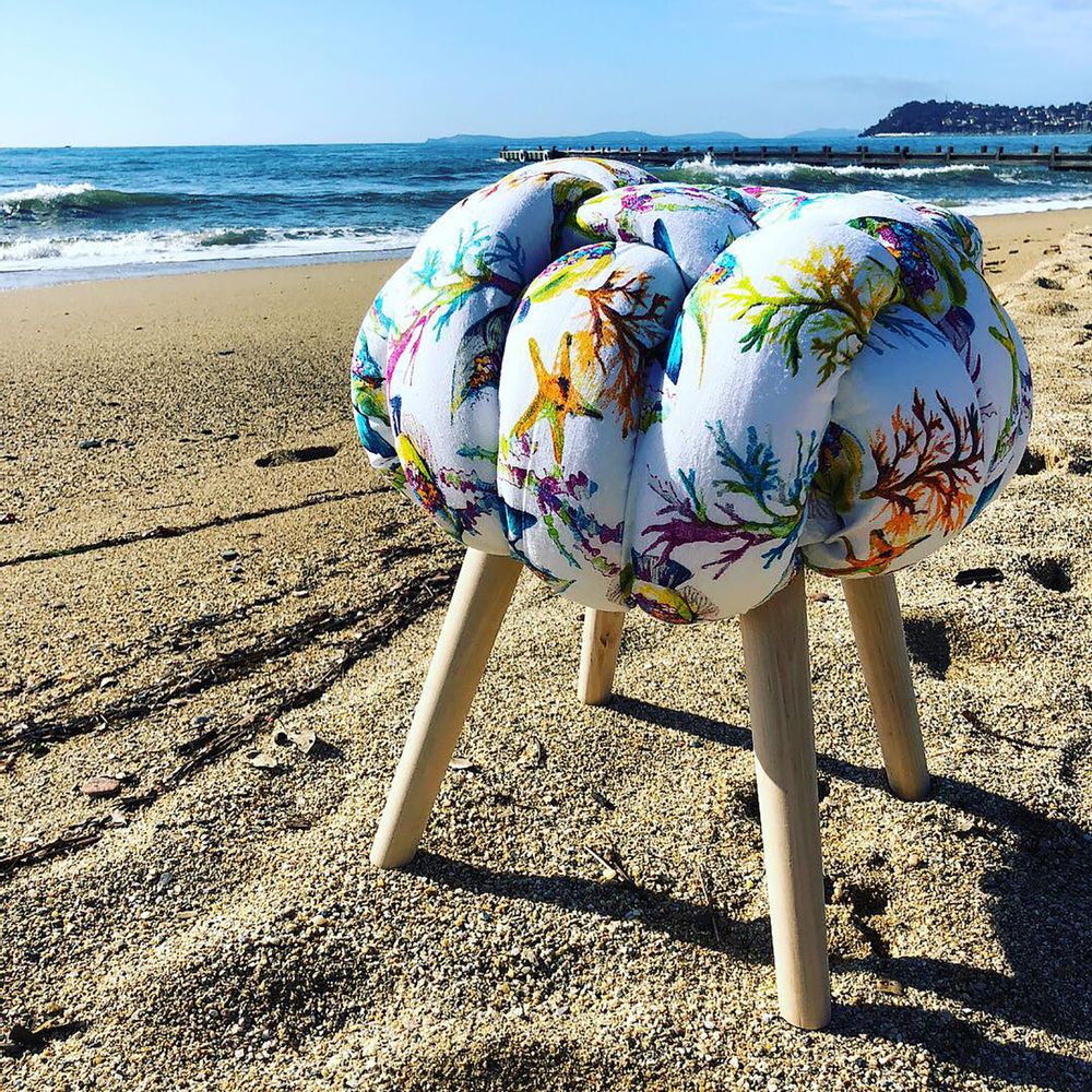 Objets de décoration - Tabouret Nuage Piétement Timothée 1 - M'A-T-IL DIT