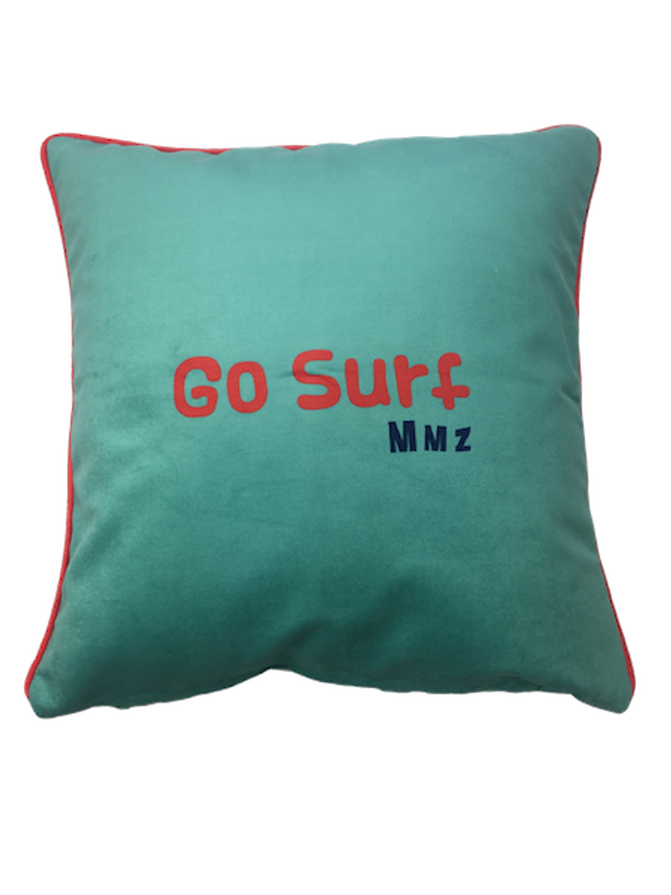 Fabric cushions - Velours cushion covers "Go Surf" - LOOPITA