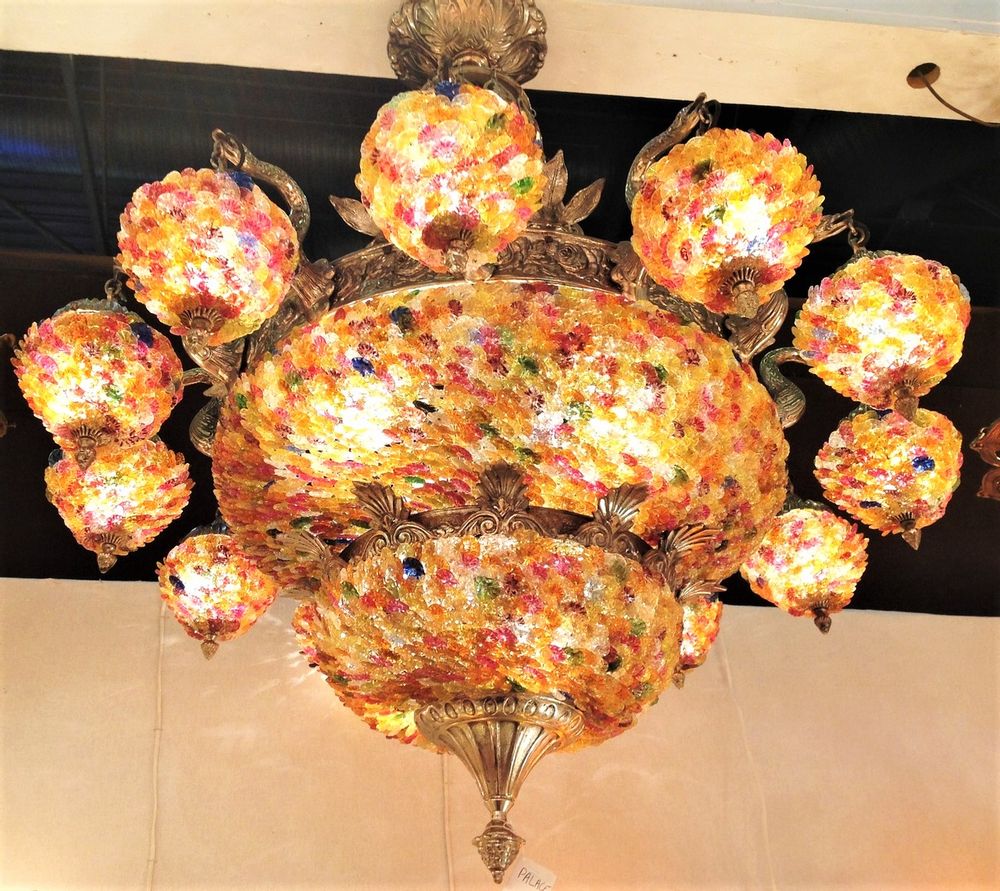 Art glass - Chandeliers styles Art Nouveau, Art Déco et Baroque - TIEF
