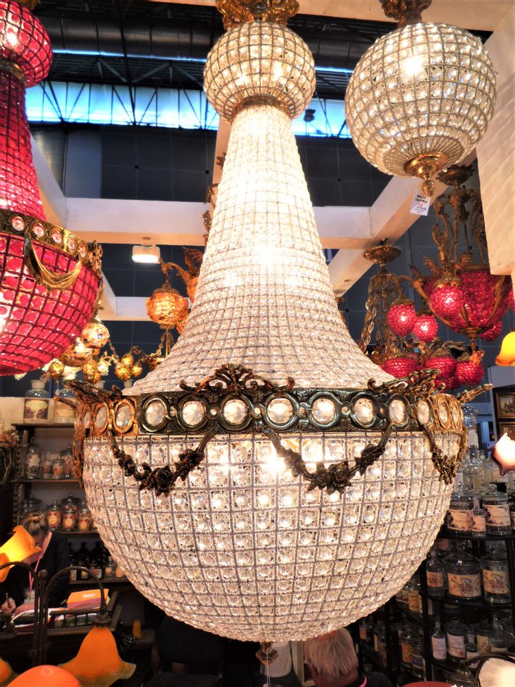 Art glass - Chandeliers styles Art Nouveau, Art Déco et Baroque - TIEF