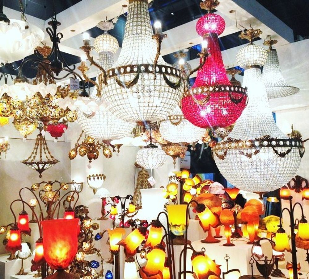Art glass - Chandeliers styles Art Nouveau, Art Déco et Baroque - TIEF