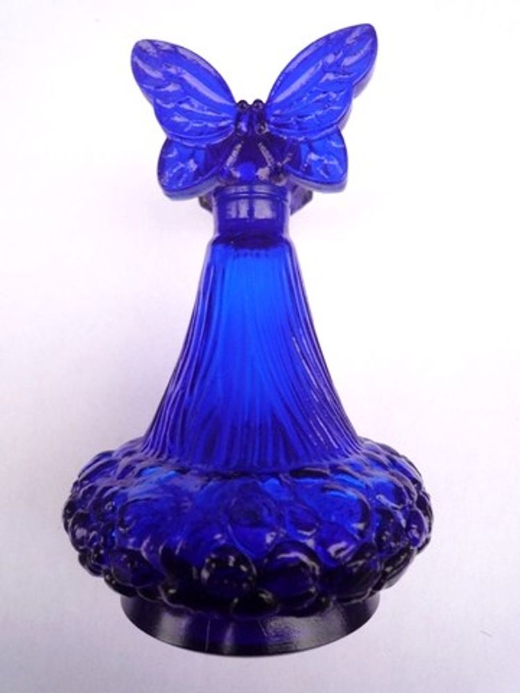 Art glass - Made in France perfume bottles, decorative bottles, turquoise, night blue, Art Déco - TIEF