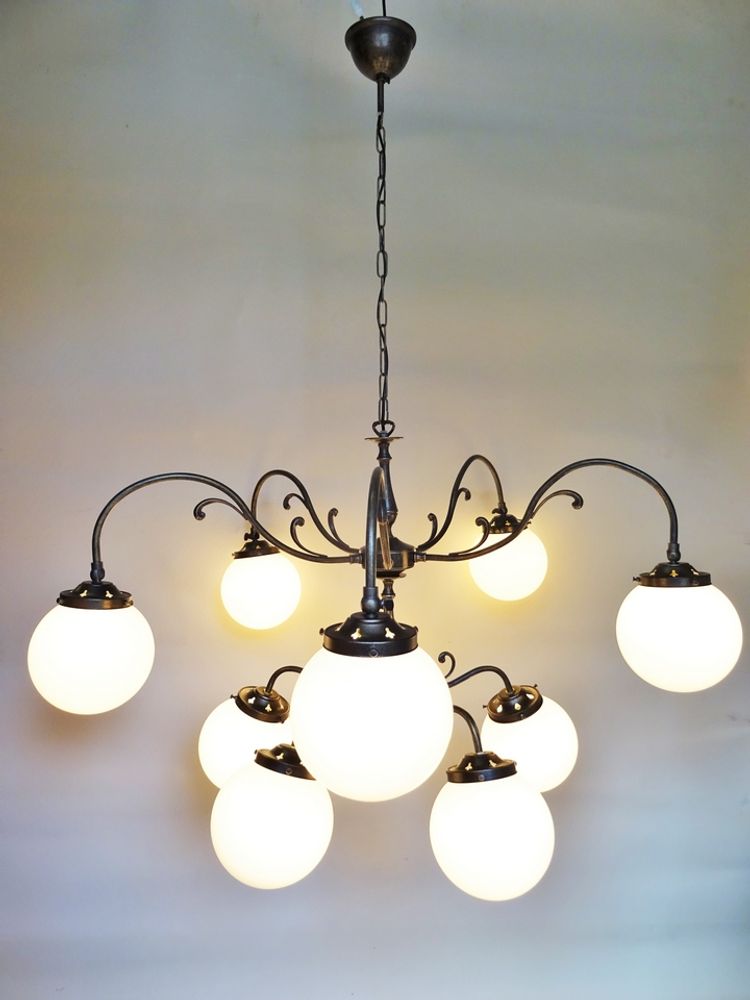 Verre d'art - Lustres brasseries Parisiennes, lustre pour hotel, lustre pour restaurant - TIEF