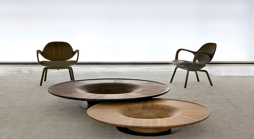 Coffee tables - TWIST ROUND COFFEE TABLE - SOLLOS