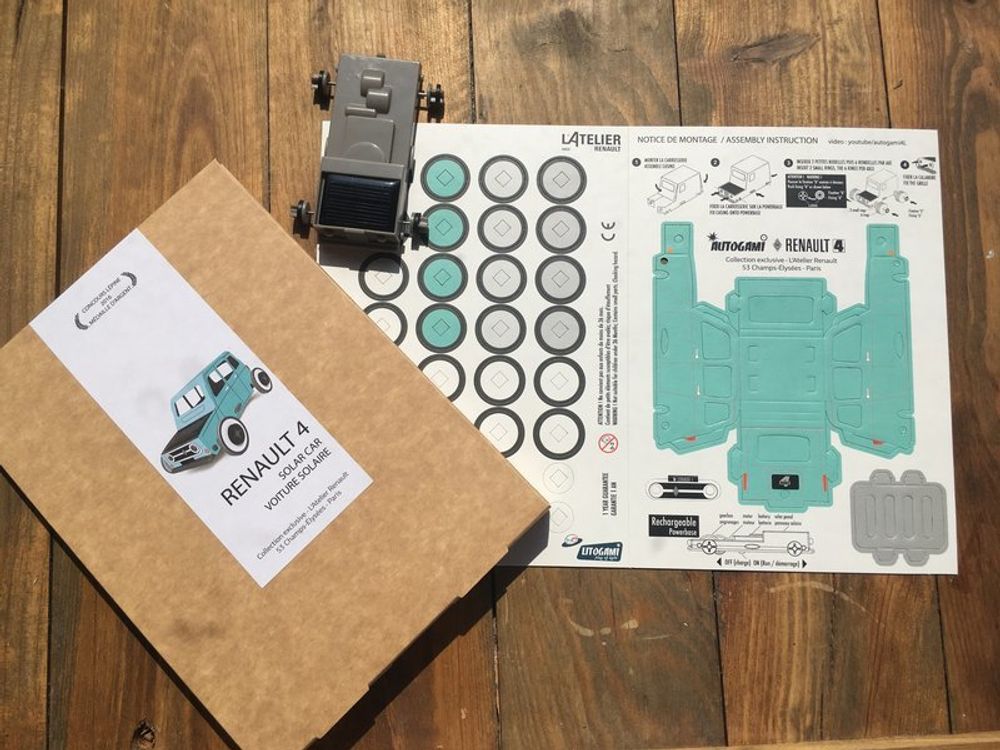 Gifts - Autogami - Renault 4L Blue - LITOGAMI