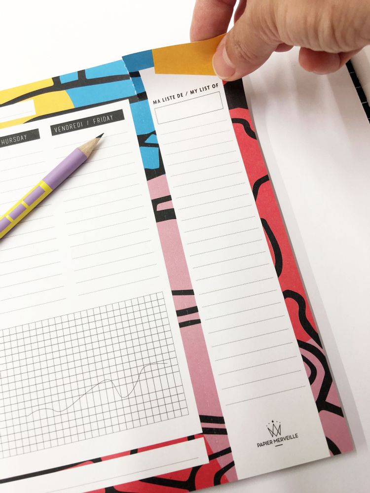 Stationery - SEMAINIER MARONDE - PAPIER MERVEILLE