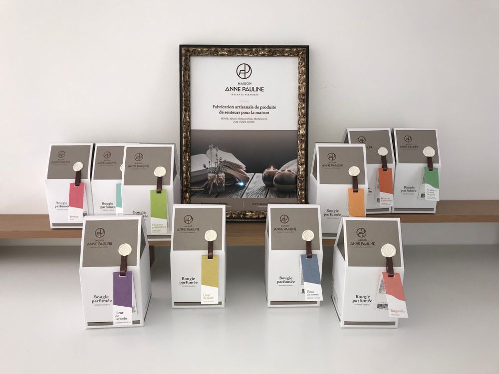 Bougies - Bougies parfumées fleur de coton - MAISON ANNE PAULINE