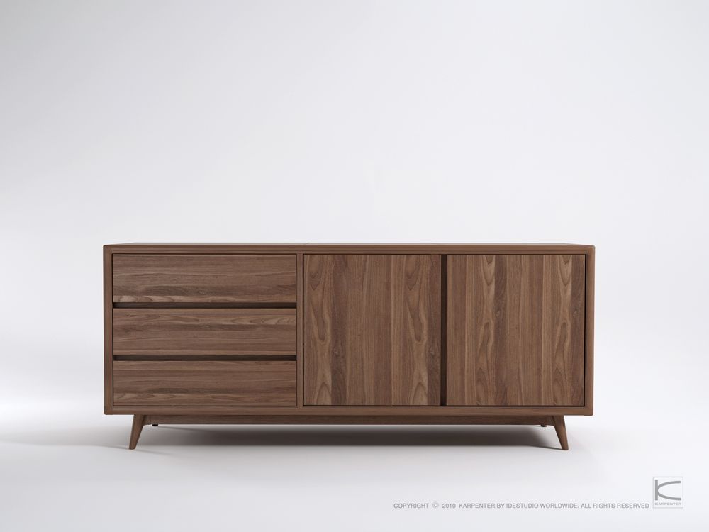Buffets - Buffet Vintage 2 Portes 3 Tiroirs - KARPENTER
