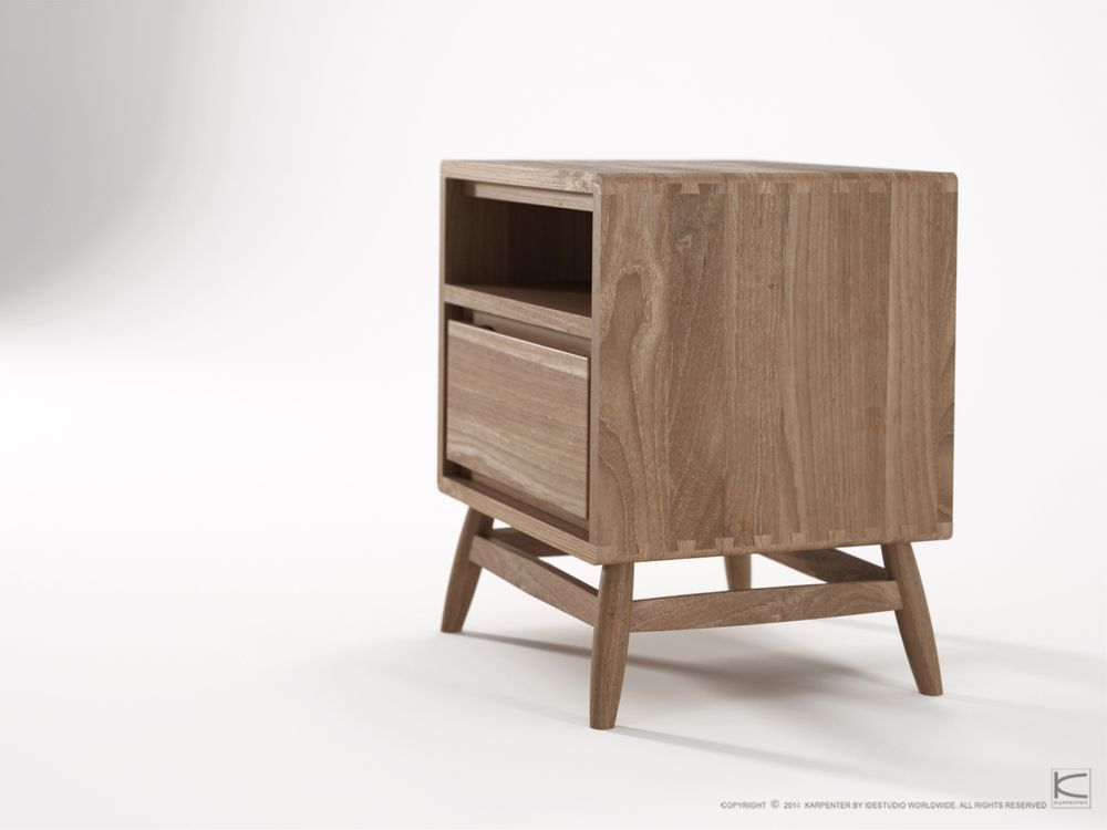 Night tables - Twist Bed Side Table - KARPENTER
