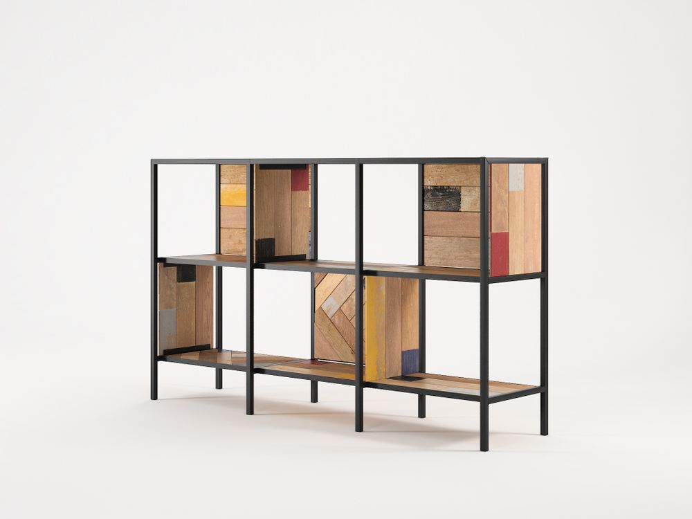 Bibliothèques - Planke Horizontal Rack 6 Compartments - KARPENTER