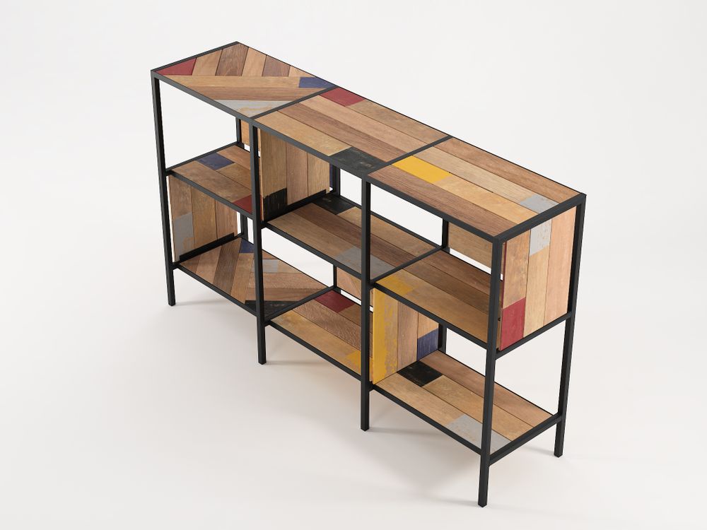 Bibliothèques - Planke Horizontal Rack 6 Compartments - KARPENTER