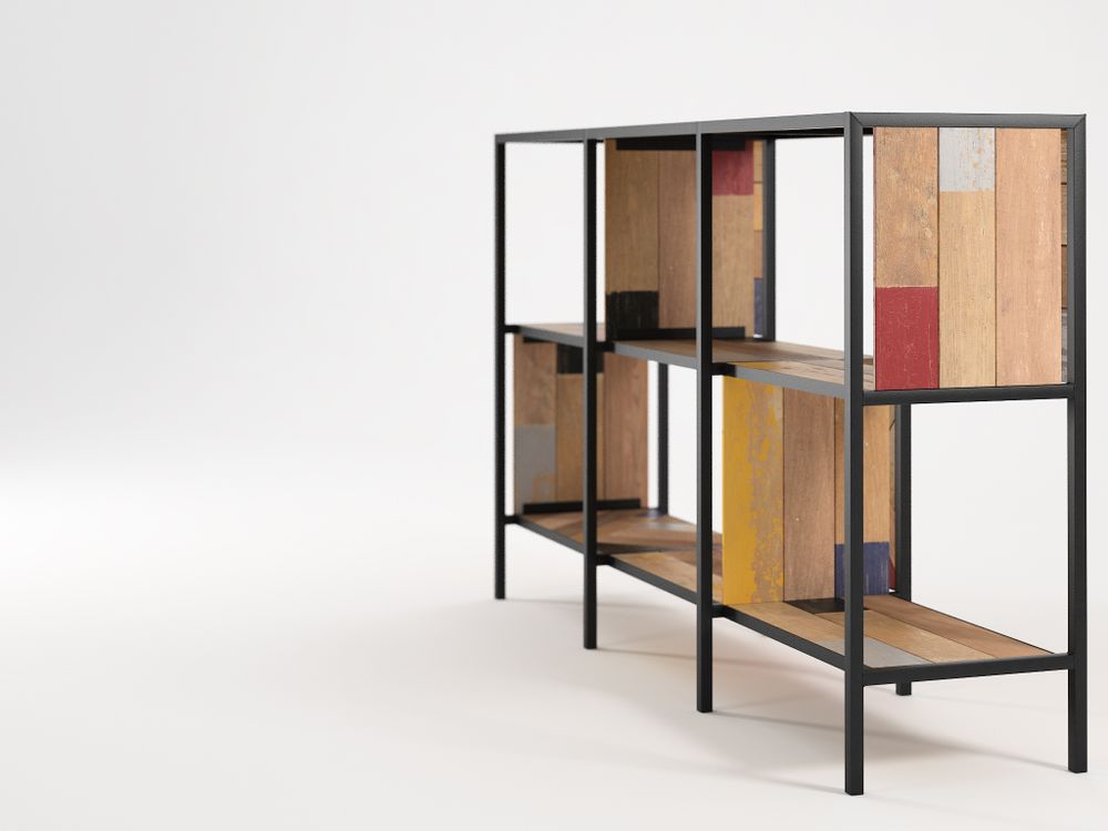Bibliothèques - Planke Horizontal Rack 6 Compartments - KARPENTER
