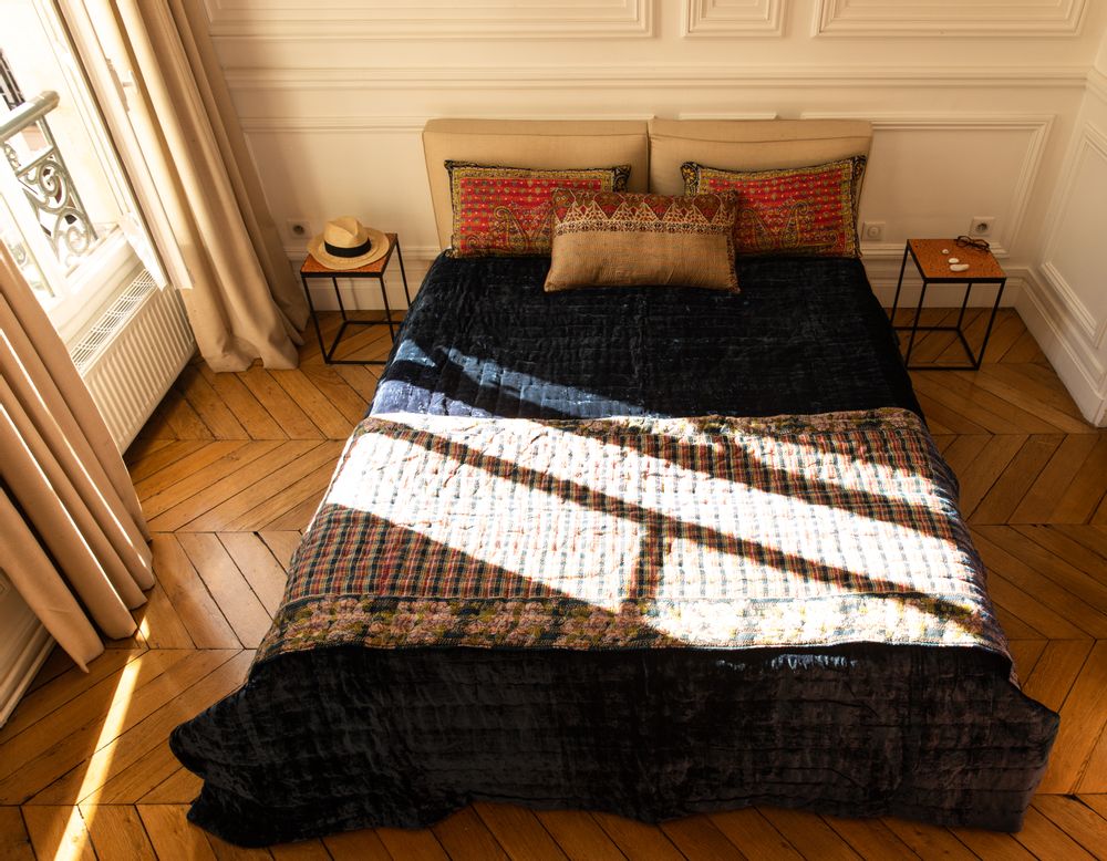 Linge de lit - Couverture en velours AZAD - LA CABANE DE STELLA