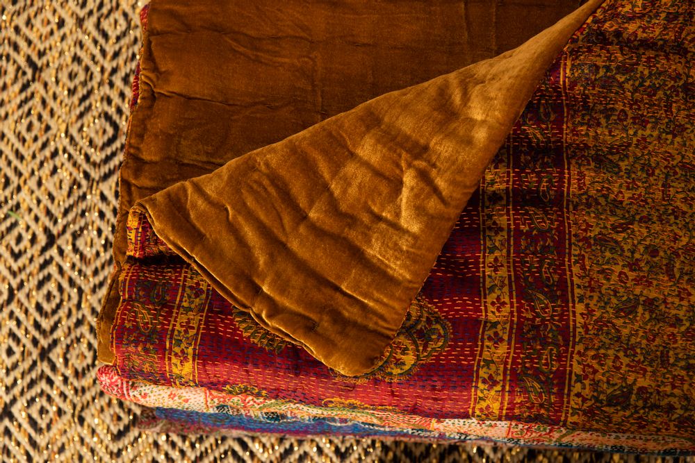 Linge de lit - Couverture en velours AZAD - LA CABANE DE STELLA