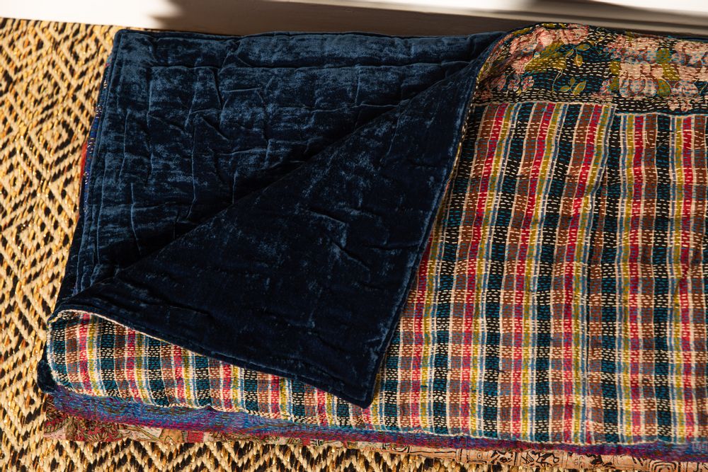 Linge de lit - Couverture en velours AZAD - LA CABANE DE STELLA