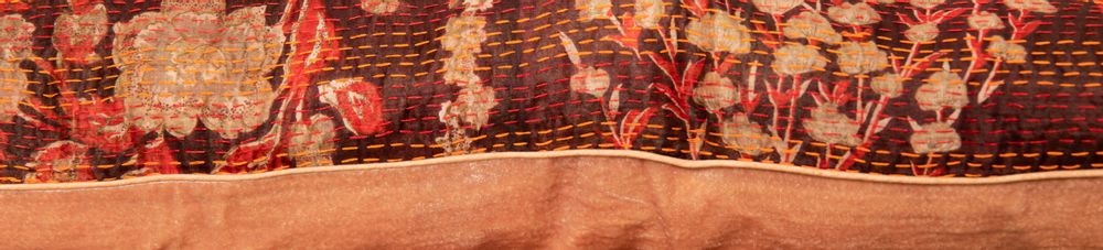Decorative objects - Cushion cover bi-material velvet and printed silk - LA CABANE DE STELLA