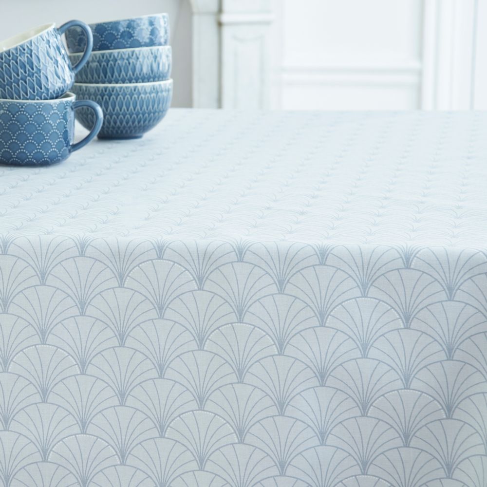 Table linen - Wipeable tablecloth Grey Papyrus - FLEUR DE SOLEIL