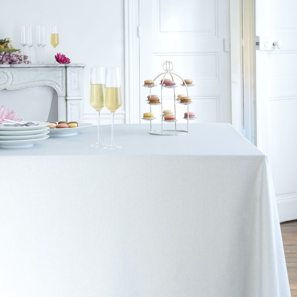 Table linen - Wipeable tablecloth Silver Sparkles - FLEUR DE SOLEIL