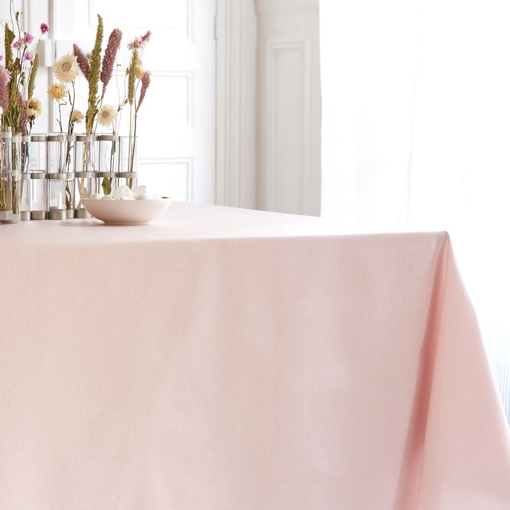 Nappes - nappe enduite Nappe enduite Pailletée Rose - FLEUR DE SOLEIL