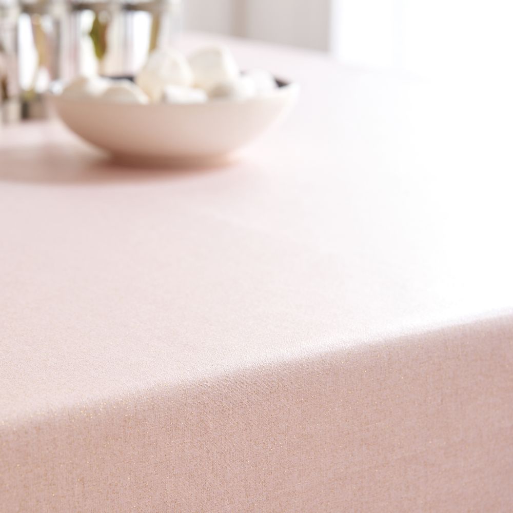 Nappes - nappe enduite Nappe enduite Pailletée Rose - FLEUR DE SOLEIL