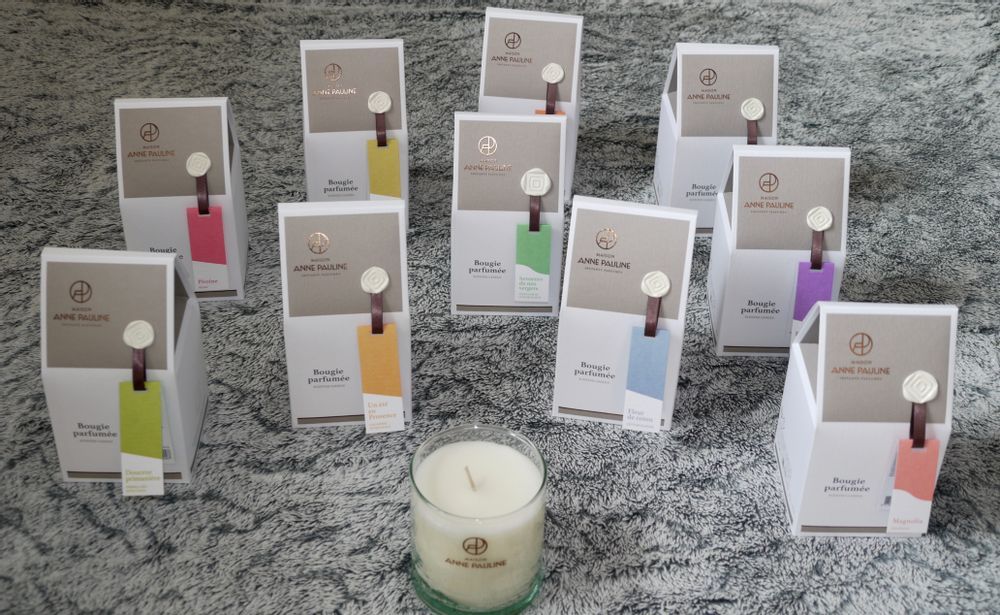 Bougies - Bougies parfumées fleur de coton - MAISON ANNE PAULINE