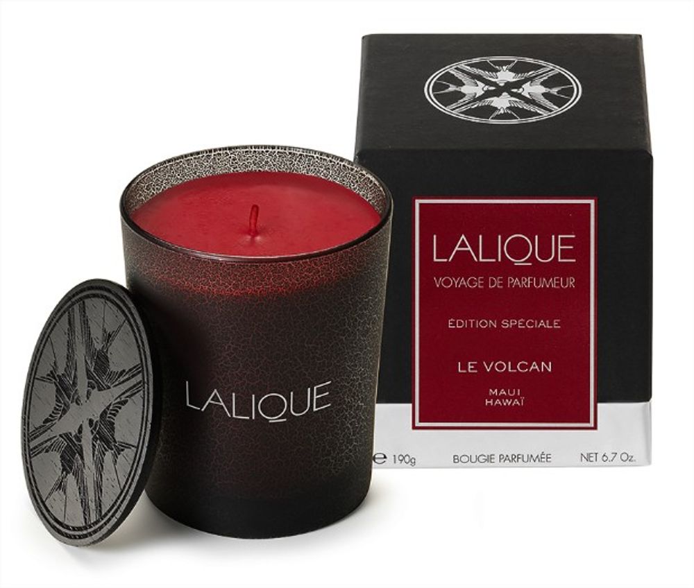 Decorative objects - THE VOLCANO, MAUI - SCENTED CANDLE - LALIQUE VOYAGE DE PARFUMEUR