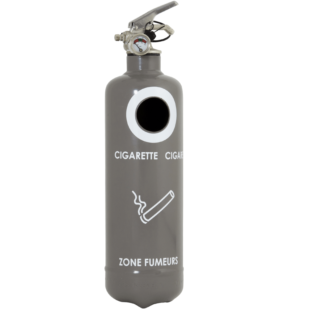 Customizable objects - Ashtray design fire extinguisher Classic grey - LE CENDRIER FRANÇAIS