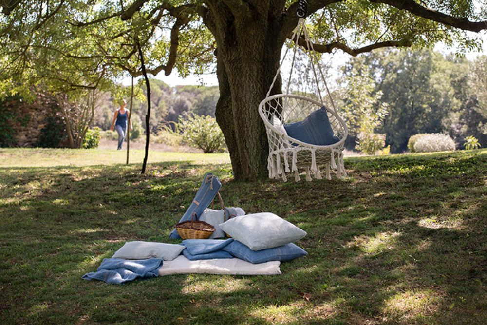 Fabric cushions - Provence Linen Cushions - GOVOU FABRICS