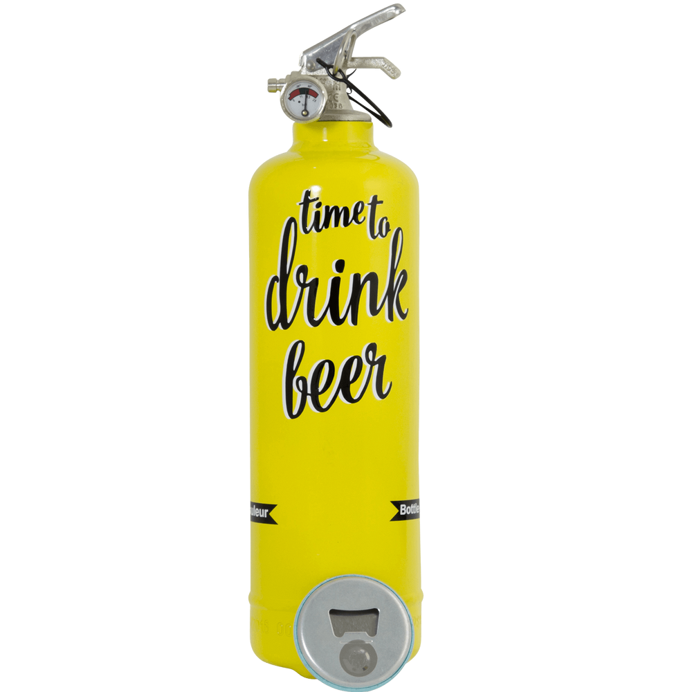 Small household appliances - Designer fire extinguisher kitchen Drink Beer yellow - FIRE DESIGN