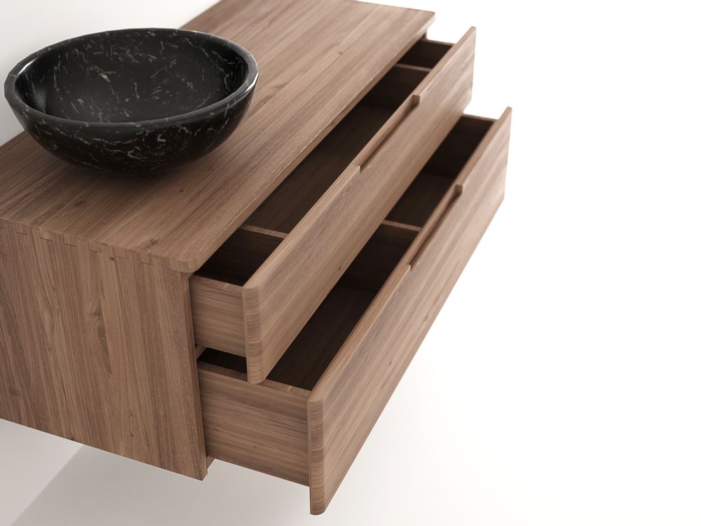Meubles pour salle de bain - Baker Hanging Basin 2 Drawers - KARPENTER