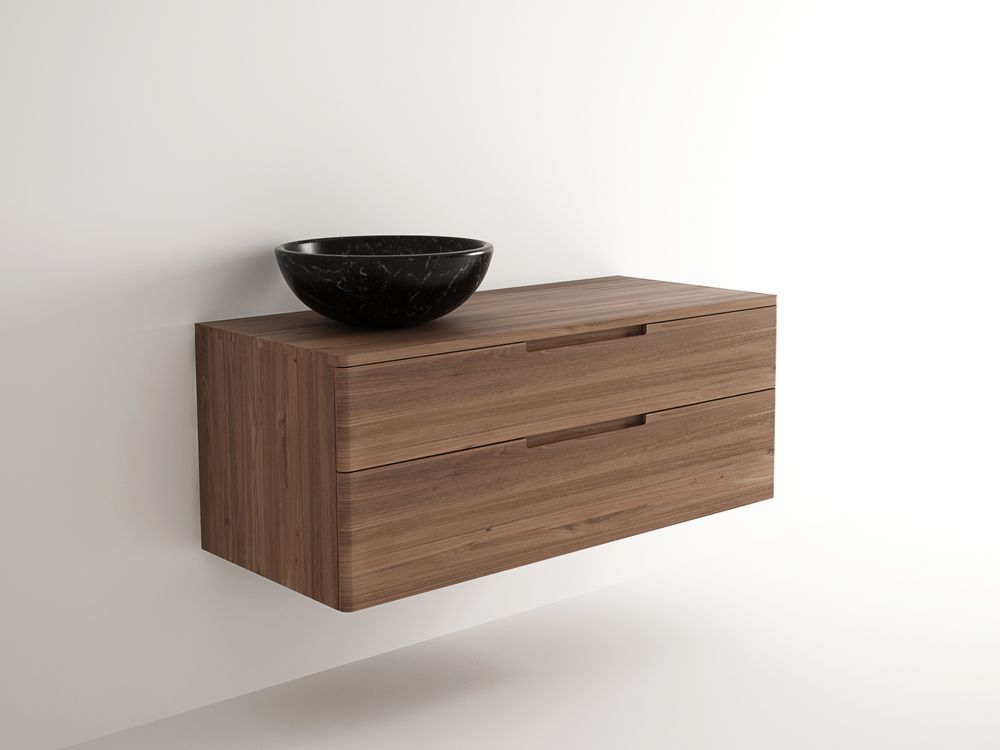 Meubles pour salle de bain - Baker Hanging Basin 2 Drawers - KARPENTER