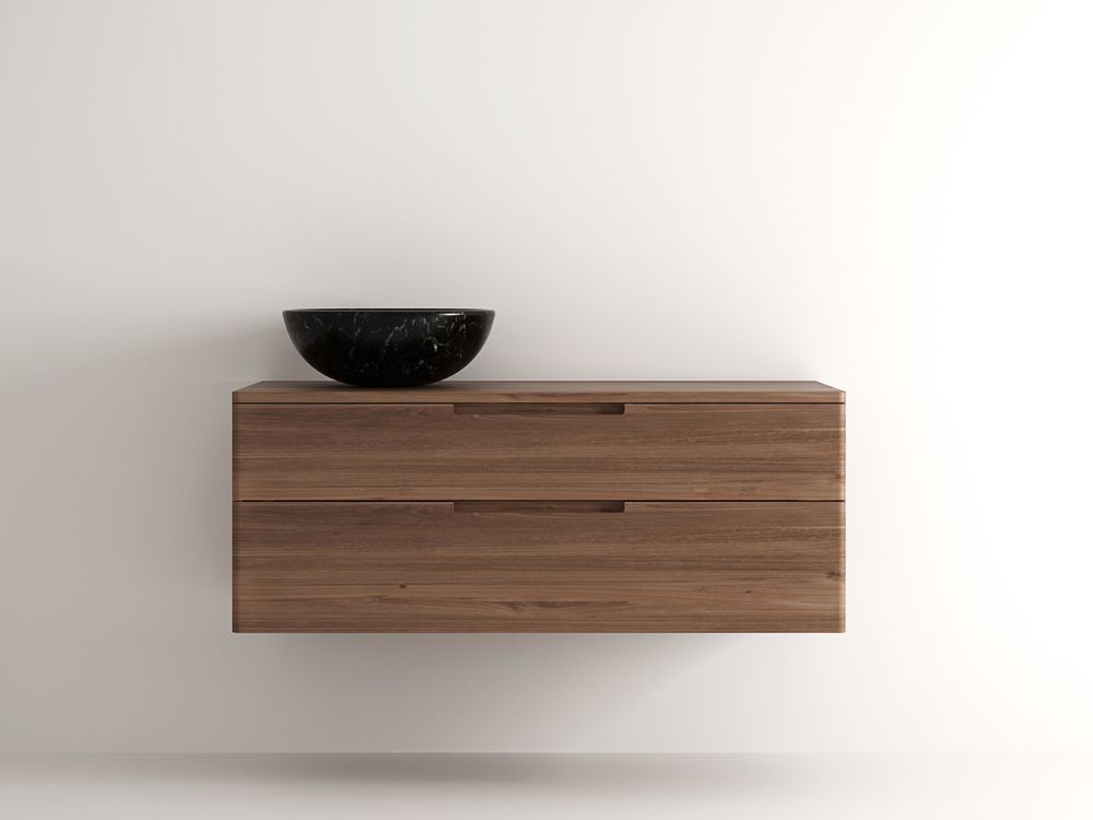 Meubles pour salle de bain - Baker Hanging Basin 2 Drawers - KARPENTER