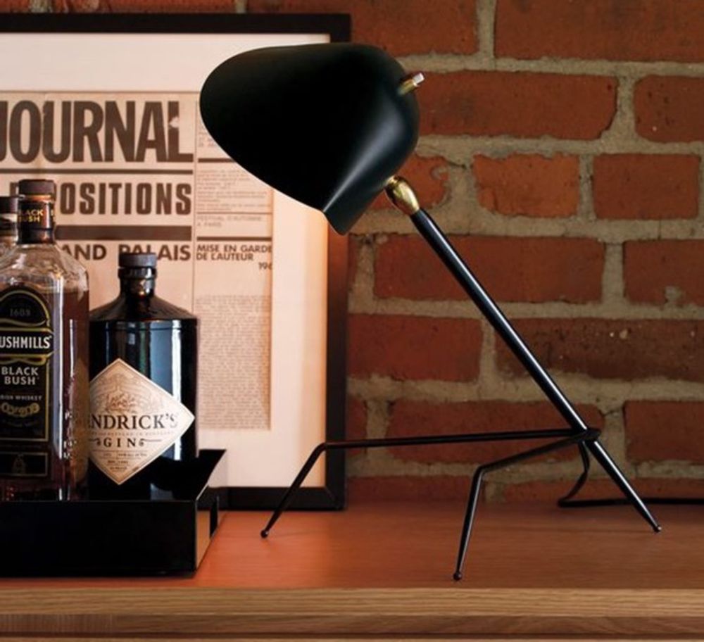 Table lamps - TRIPOD LAMP - EDITIONS SERGE MOUILLE