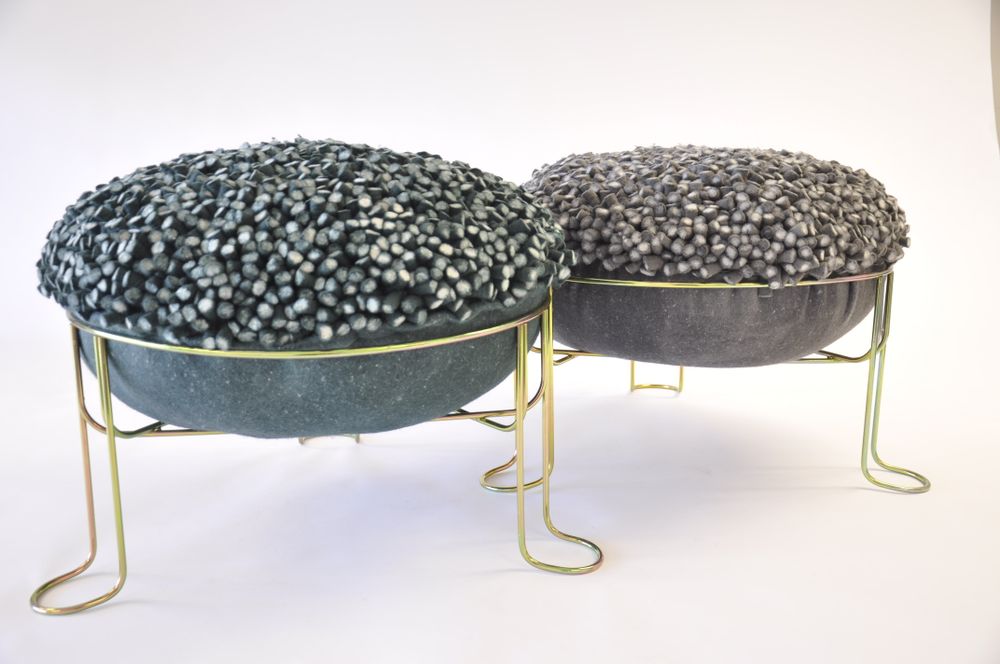 Stools - Porcupine stool - RONEL JORDAAN TEXTILES