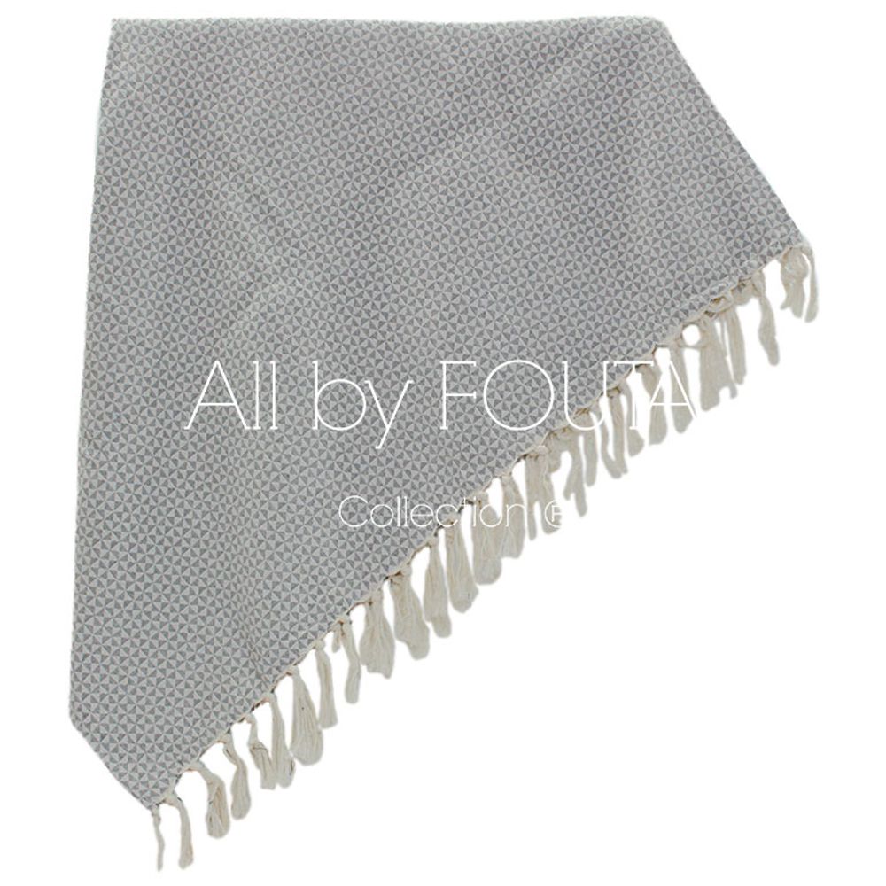 Linge de lit - FOUTA Jeté de Lit - 2,40/2,80m - Tissage Jacquard - Modèle Papillon - ALL BY FOUTA