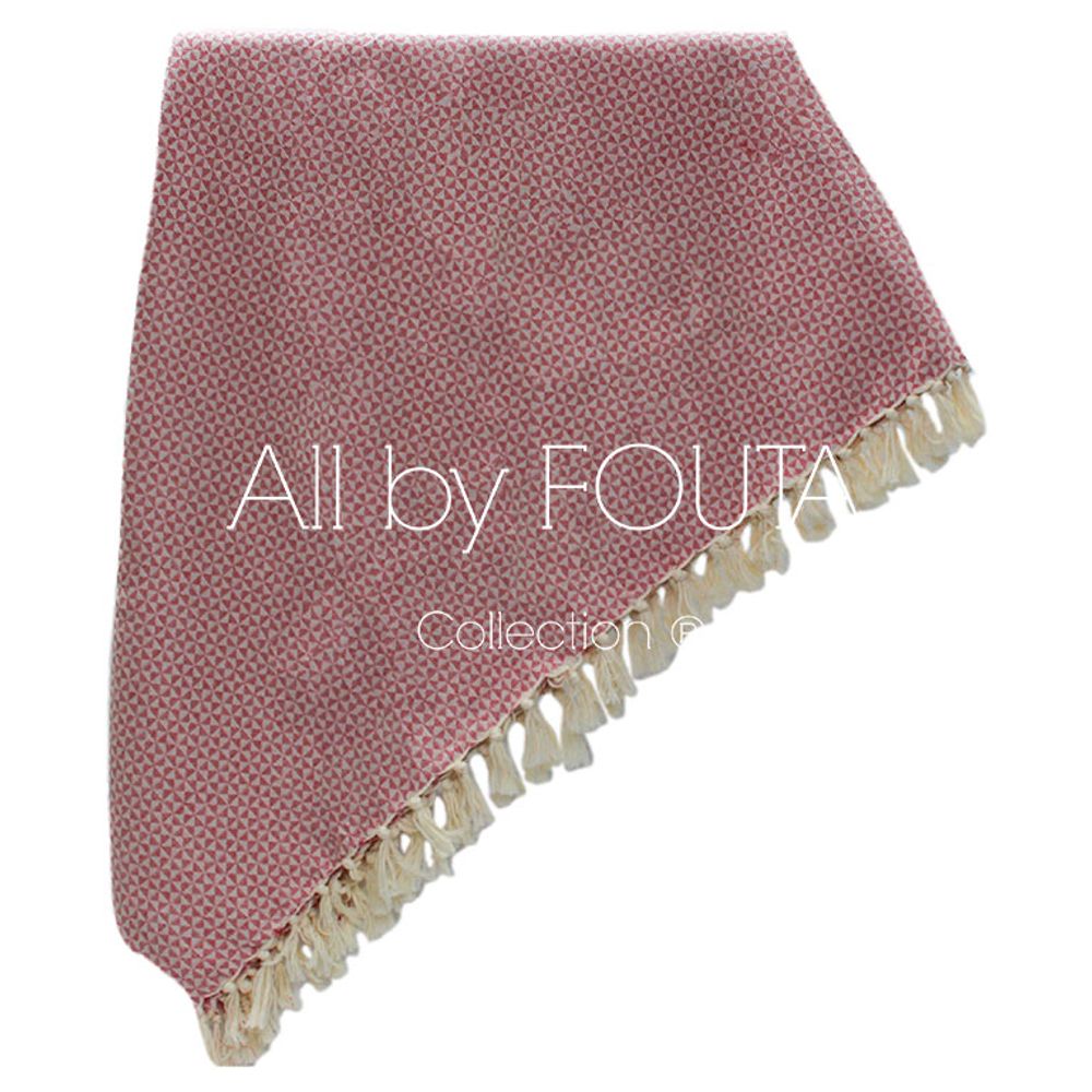 Linge de lit - FOUTA Jeté de Lit - 2,40/2,80m - Tissage Jacquard - Modèle Papillon - ALL BY FOUTA