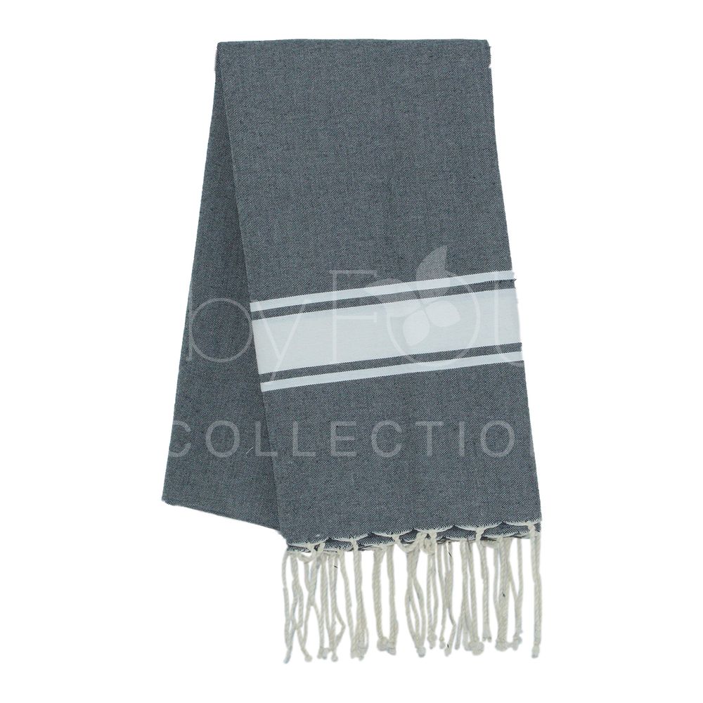 Linge de table textile - FOUTA Format Standard - 1/2m - Tissage à Plat - Modèle IBIZA - ALL BY FOUTA